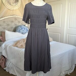 Charcoal Midi Sunday Dress